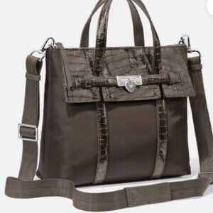 Brighton‎ Brown Crocodile-Patterned Women's Backpack
